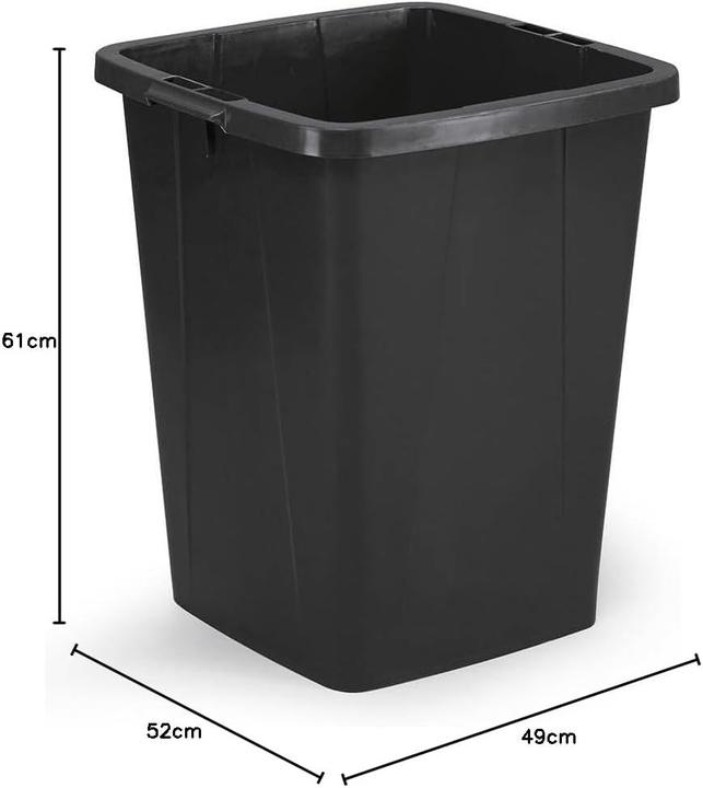 Actual product image Durable Eco Waste Bin with Handles, Blue Angel Certified, Recyclable, 6-Pack (90 l)