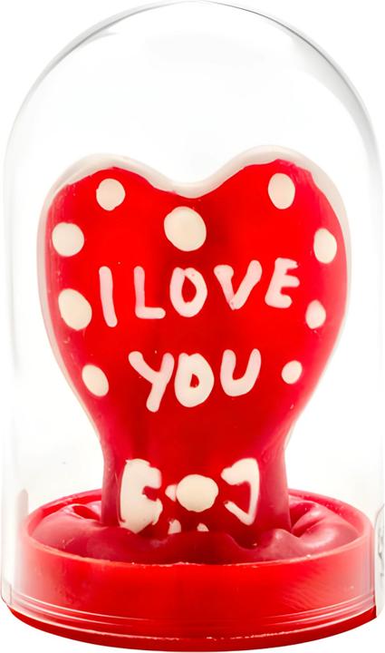 Produktbild Erco Scherzkondom «Herz - I Love You»: Leuchteffekt, romantisches Design, witziges Geschenk (1 Stk.)
