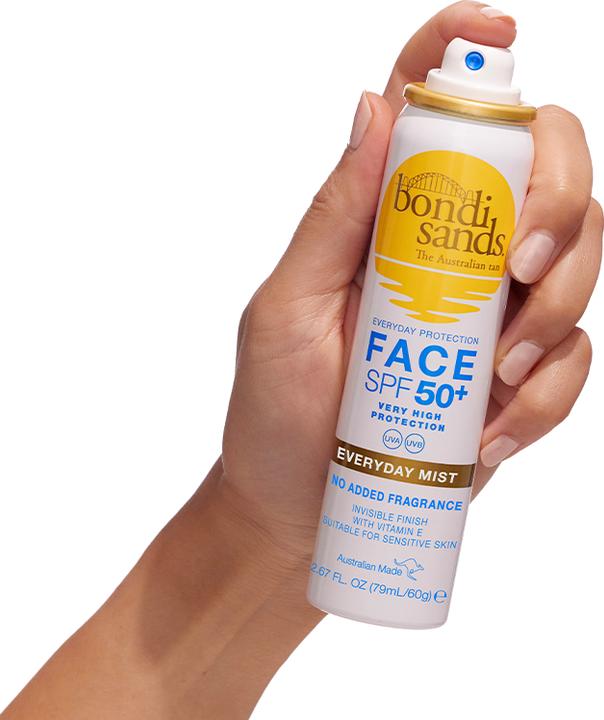 Actual product image Bondi Sands - Everyday Face Mist SPF 50 - 60 ml (Sun cream face, Sun spray, SPF 50+, 60 ml)