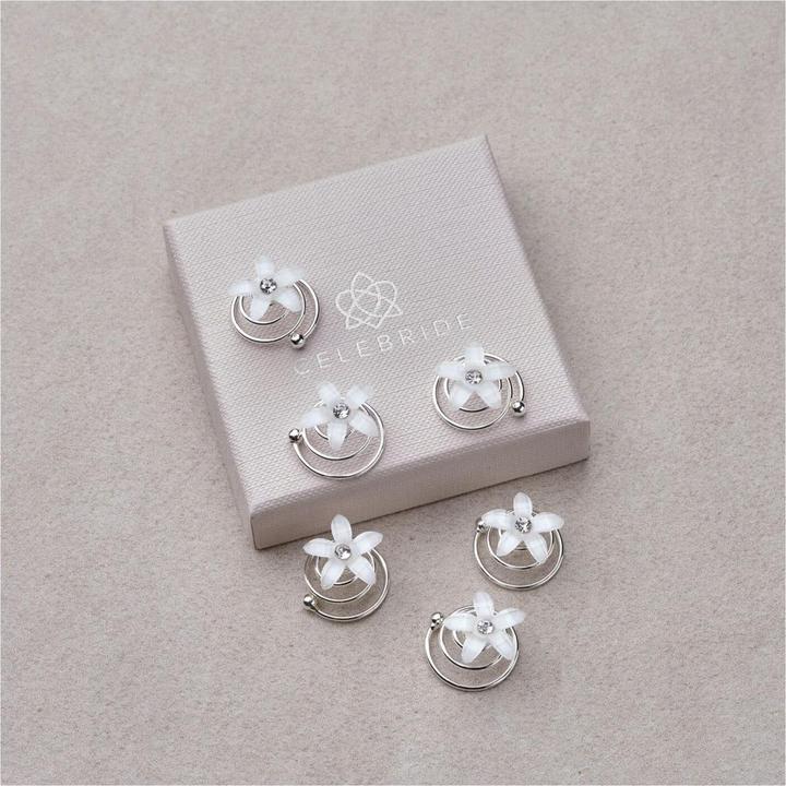 Image du produit Trisa Celebride Curlies en forme de fleurs blanches