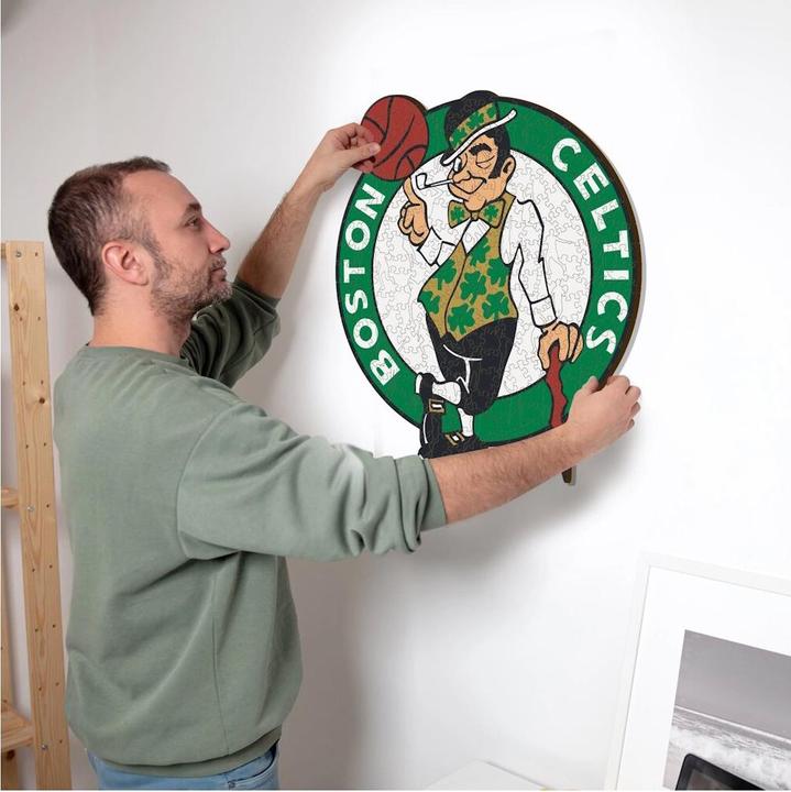 Actual product image Iconic NBA - Boston CelticsWooden Puzzle Size S (150 pieces) (150 pieces)
