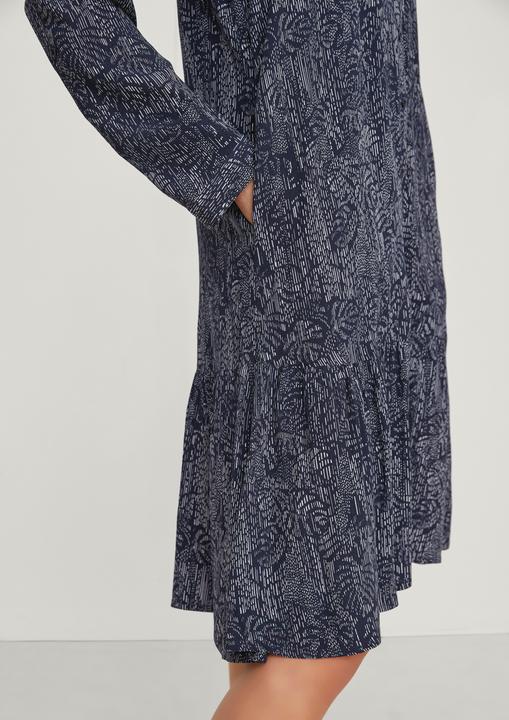 Produktbild Comma Kleid Viskosekleid mit Allovermuster (40)