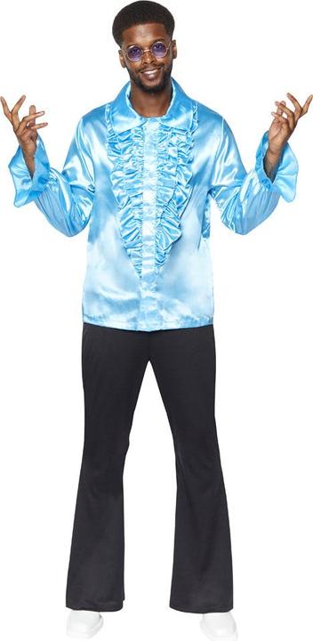 Immagine prodotto Amscan Camicia con volant da discoteca in azzurro (L)