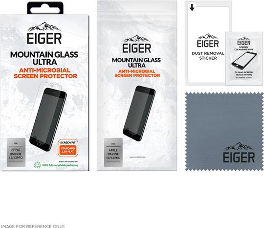 Image du produit Eiger Mountain Glass Ultra (1 pcs, Apple iPhone 13, Apple iPhone 13 Pro, Apple iPhone 14)