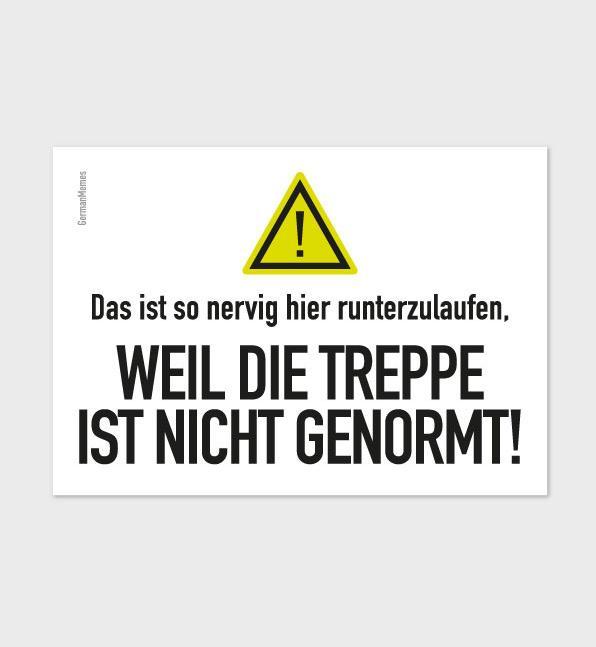 GermanMemes Treppennorm Sticker