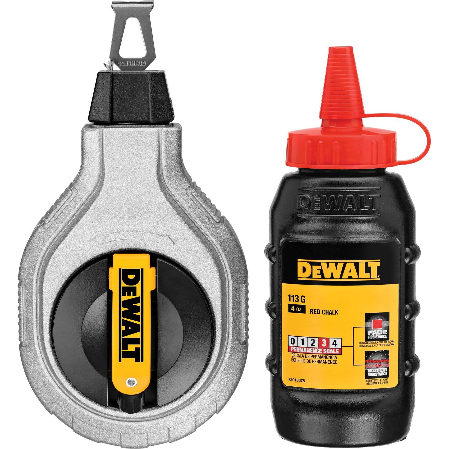 DeWalt, Anreisswerkzeug, SchlagschnurSet 30m mit roter Kreide