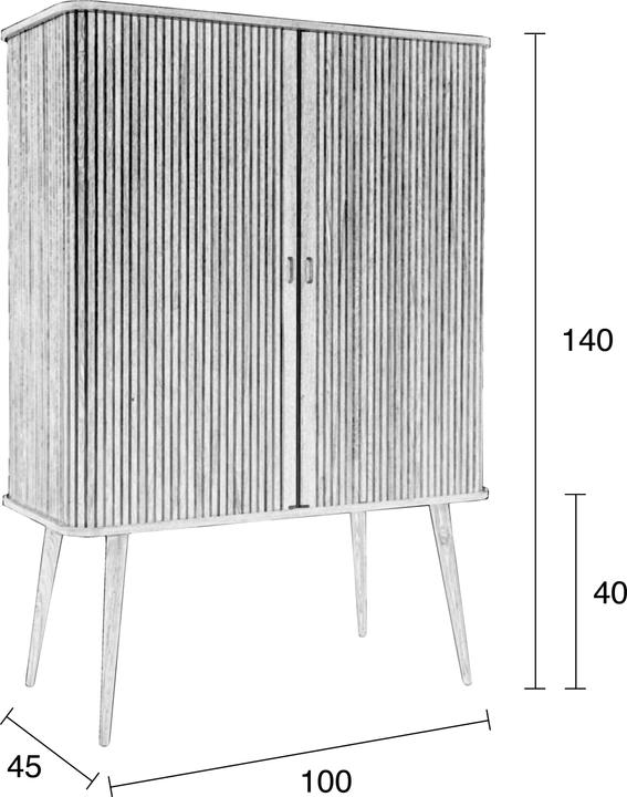 Image du produit Zuiver Barbier (100 x 45 x 140 cm)
