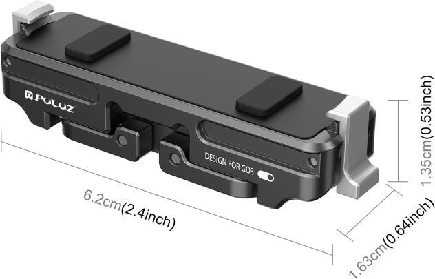 Produktbild Puluz For Insta360 GO3 / GO 3S Magnetic Aluminum Alloy Quick Release Base Mount (Black)