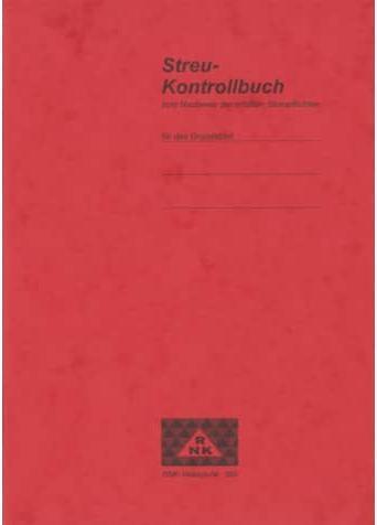 Produktbild Rnk Verlag Streu-Kontrollbuch, DIN A5