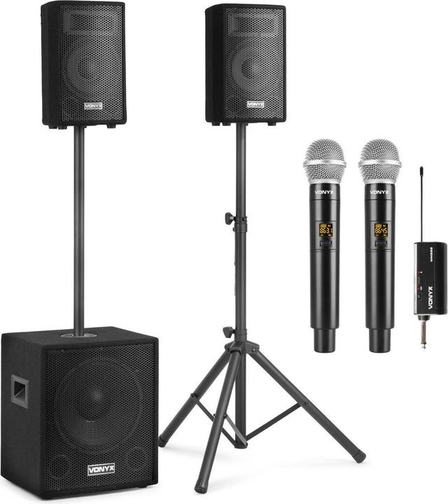 Actual product image Vonyx Karaoke set voor volwassenen - Pro karaokeset met microfoons, speakers en