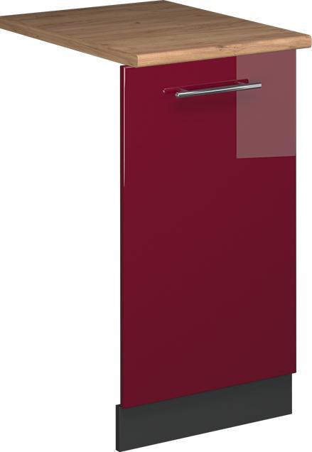 Anthrazit, Bordeaux Hochglanz, Goldkraft Eiche