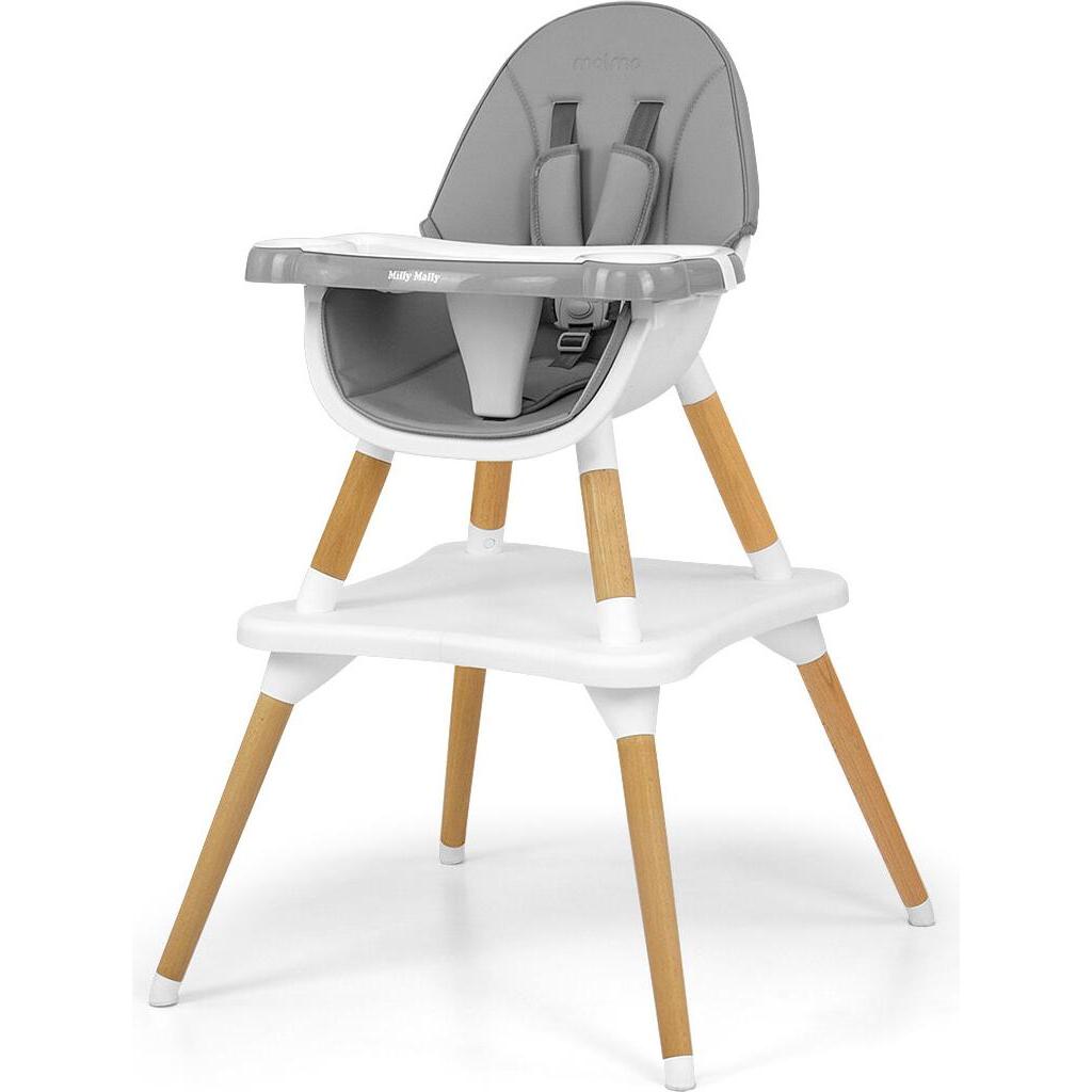 Mally Krzesełko do karmienia Milly Krzesełko do karmienia 2w1 Malmo Grey (Hochstuhl) (3757)