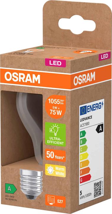 Produktbild Steffen Osram LED Classic A E27 240V 5W 1055lm WW (E27, 1055 lm, 1 x)