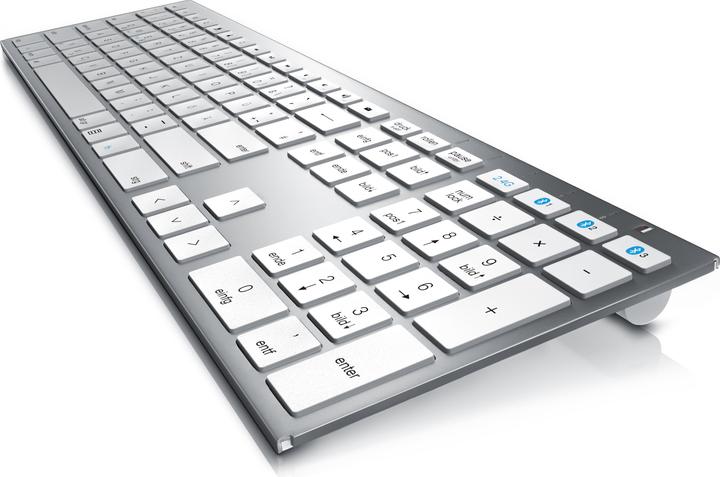 Produktbild Aplic kabellose 2,4 GHz Funk + Bluetooth Tastatur (DE, Kabellos)