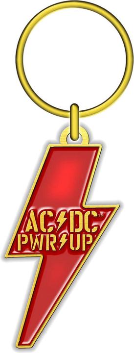 Actual product image AC/DC PWR-UP Metal Keyring