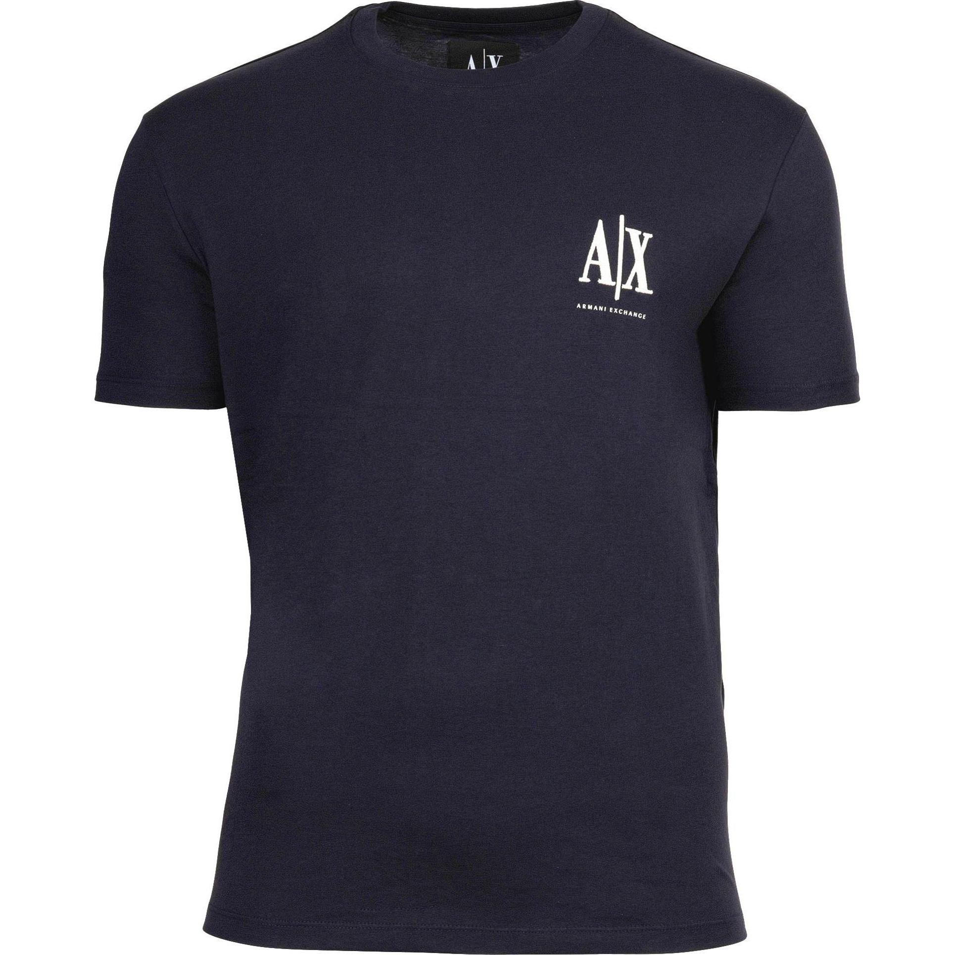 Armani Exchange, Herren, Shirts, T-Shirt, Blau, (S)