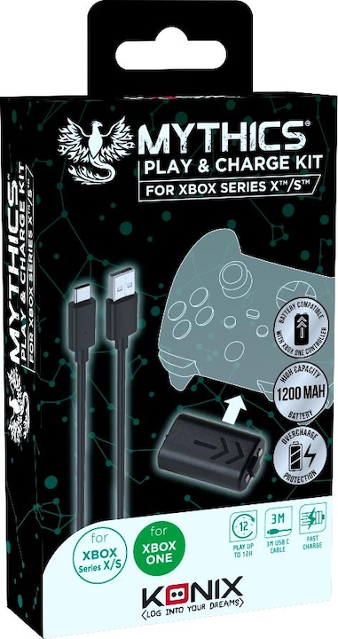 Konix Mythics Play + Charge Battery Pack (Xbox Series X)
