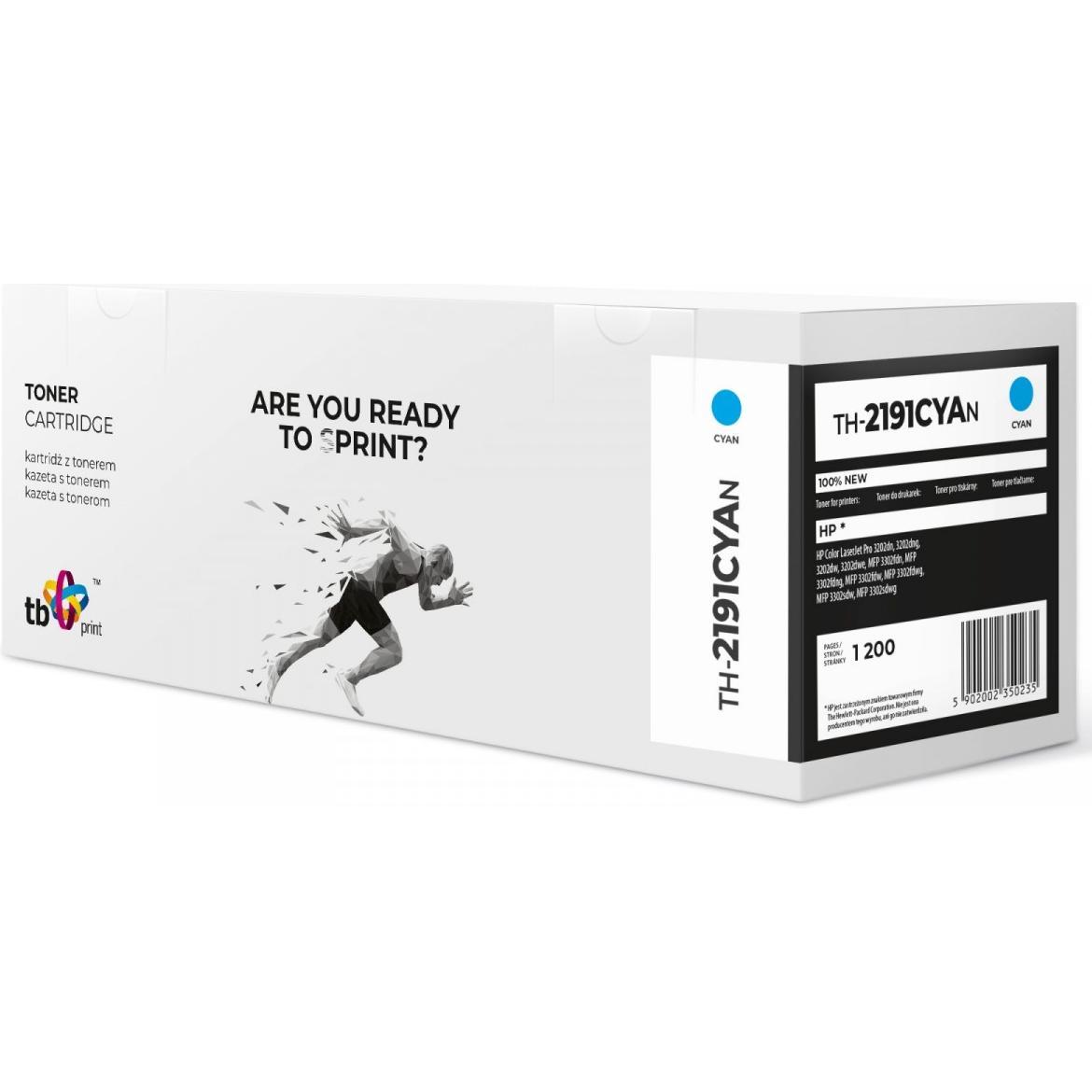 Print, Toner, Toner für HP Color LaserJet Pro 3202 W2191A TH-2191CYAN Cyan