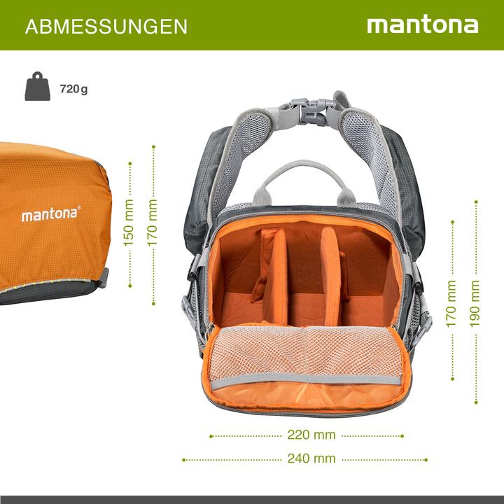 Produktbild mantona ElementsPro 20 (Kamera Bereitschaftstasche, Kamera Schultertasche, 10.29 l)