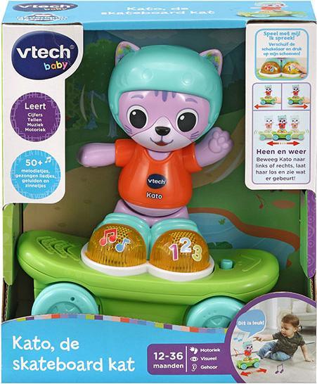 Immagine prodotto VTech Amici degli animali Kato il gatto con lo skateboard (Olandese)