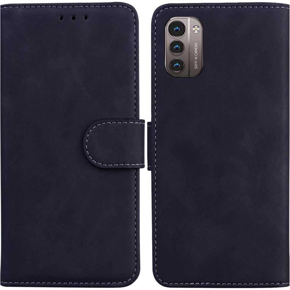 Cover-Discount Nokia G11 / G21 - Leder Etui Hülle schwarz (Nokia G11, Nokia G21), Smartphone Hülle, Schwarz