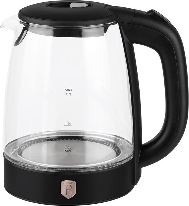 BerlingerHaus Haus Wasserkocher 1.7 Liter Black Rose Collection (1.70 l, CH-Stecker)