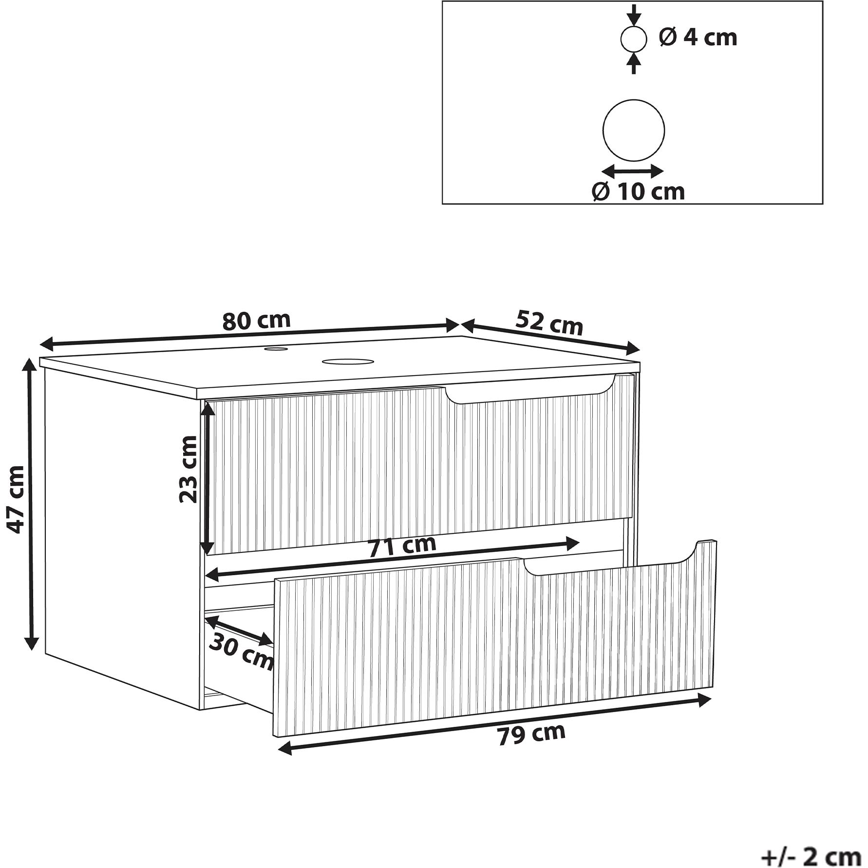 Thumbnail - Beliani, Badezimmerschrank, Quintela