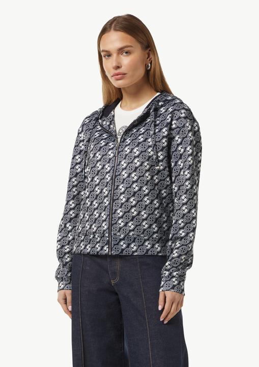 Produktbild Comma Sweatshirt Jacke Sweat-Jacke mit Icon-Muster und Kapuze (34)