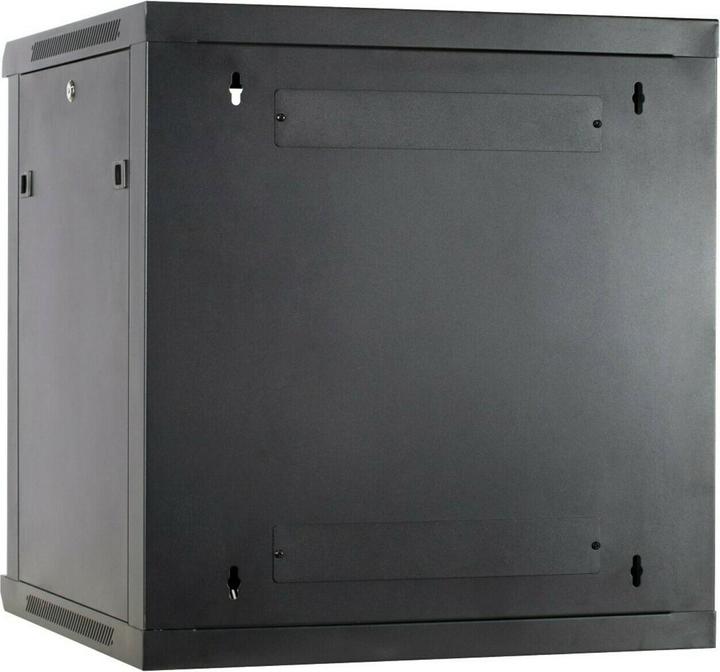 Produktbild Dsit 12 HE Serverschrank, Wandgehäuse mit Glastür (BxTxH) 600 x 600 x 635mm (12 HE, 19 Zoll Rack)