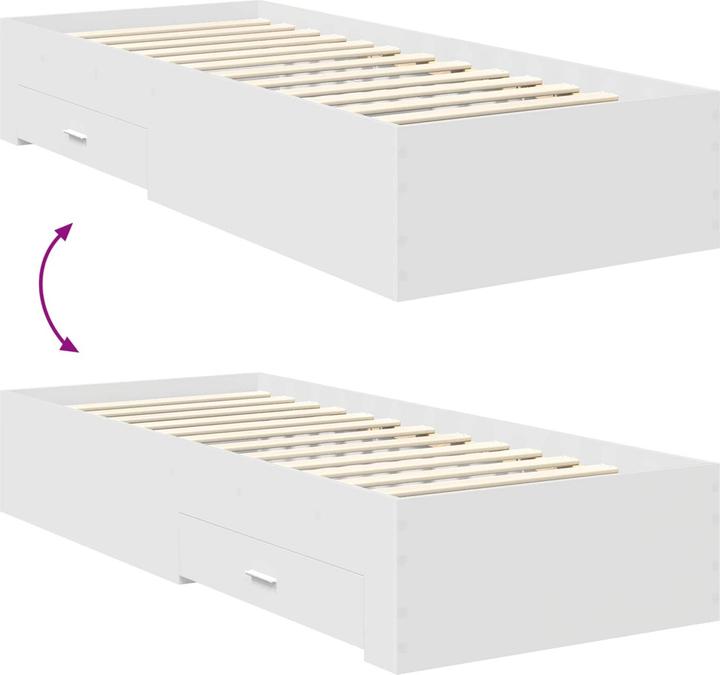 Actual product image vidaXL Aufbewahrungsbettgestell (75 x 190 cm)
