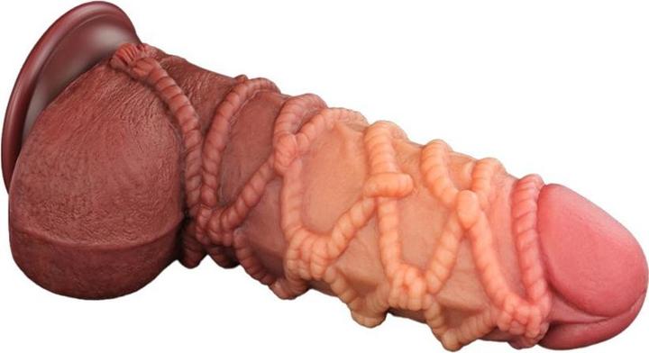 Image du produit Lovetoy Gode extrême avec motif de corde 24 cm