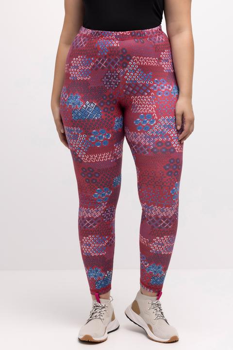Actual product image Ulla Popken Graphic Print Recycled Polyester Quick Dry Stretch Leggings (42, 44)
