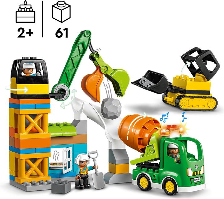 Image du produit LEGO Chantier avec véhicules de construction (10990)