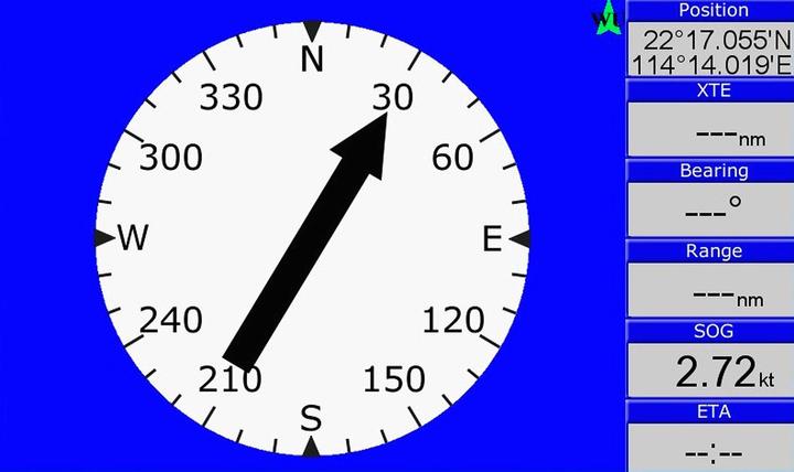 Actual product image Compass Colour chart plotter