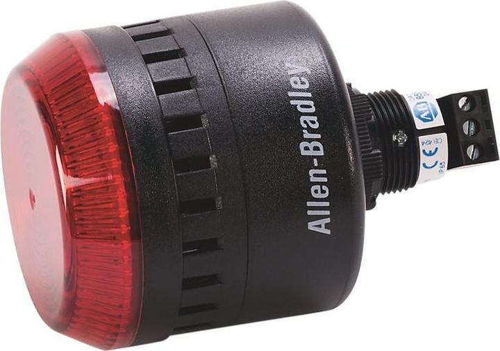 Image du produit Allen Bradley LED-Summer 855PC Rot Durchgehend / Pulston / Alternierend 24VAC / DC 103dBA IP65 Panelmontage