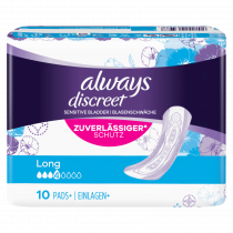 Actual product image Always Discreet Incontinence Pads Plus Long (10 x, Large)