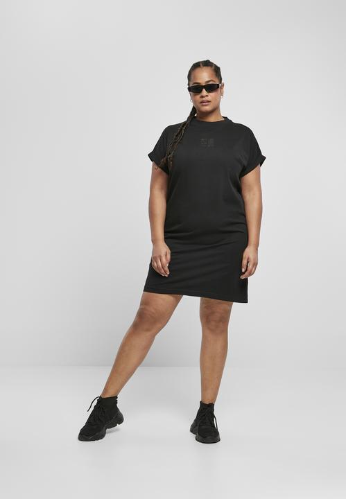 Actual product image Urban Classics Ladies Cut On Sleeve Printed Tee Dress (S)
