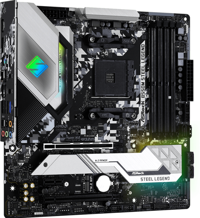 Actual product image AsRock B550M Steel Legend (AM4, AMD B550, mATX)