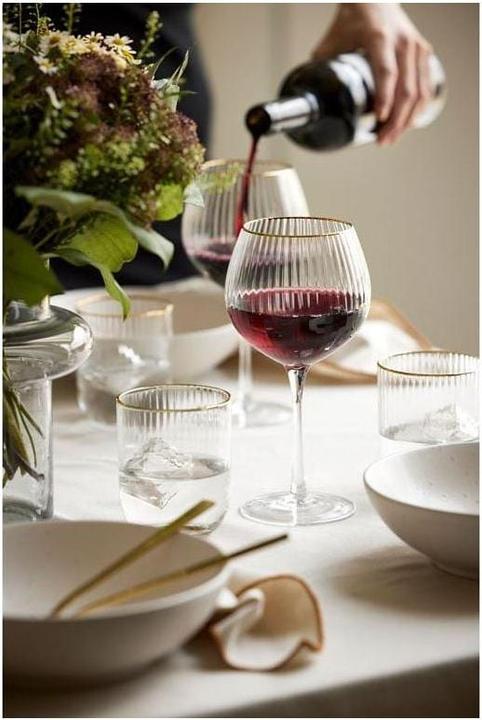 Immagine prodotto Lyngby 65 cl - Vetro - Trasparente/bordo sagomato (6.50 dl, 4 x, Bicchieri di gin)