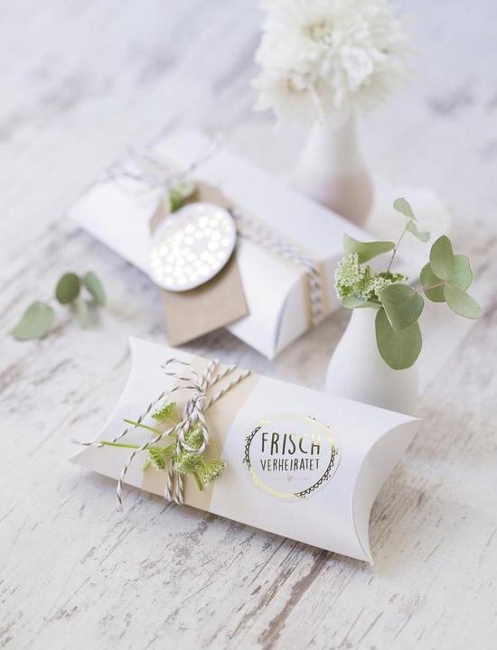 Produktbild Heyda Geschenkschachtel 90 x 125 mm 6 Stück, Creme (6x)