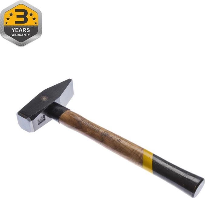 Actual product image Forte tools Locksmith's hammer with wooden handle, 1500 g head weight, hammer with wooden handle, premium tool (1695 g)