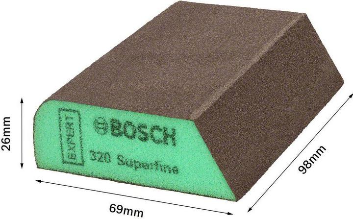 Produktbild DIY Expert Combi S470 Schaumstoff-Schleifblock 69 x 97 x 26 mm, superfein (Superfein)