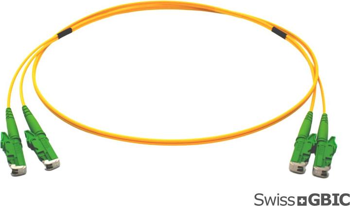SwissGBIC Fibre PatchCord E2A-E2A-OS2-D-1 (S/FTP, 0.26 m)