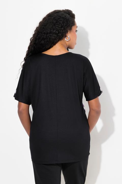 Immagine prodotto Ulla Popken Maglia con design batik, scollo a tunica e mezze maniche (42, 44)