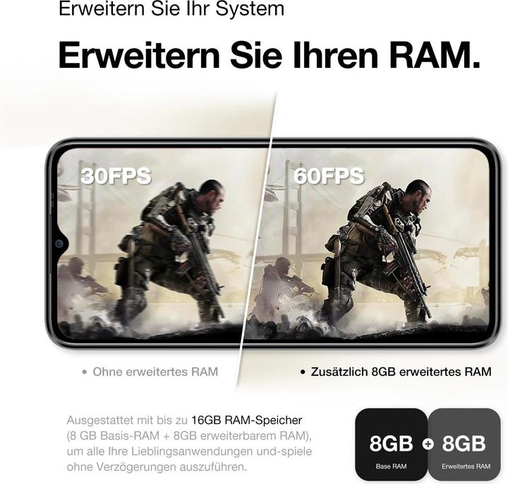 Produktbild AGM NOTE N1 128GB VIVID BLUE (128 GB, Vivid Blue, 6.52", Hybrid Dual SIM)