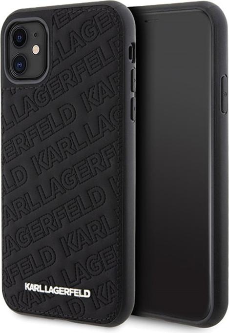 Actual product image Karl Lagerfeld KLHCN61PQKPMK iPhone 11 / Xr 6.1" czarny/black hardcase Quilted K Pattern (Apple iPhone 11)