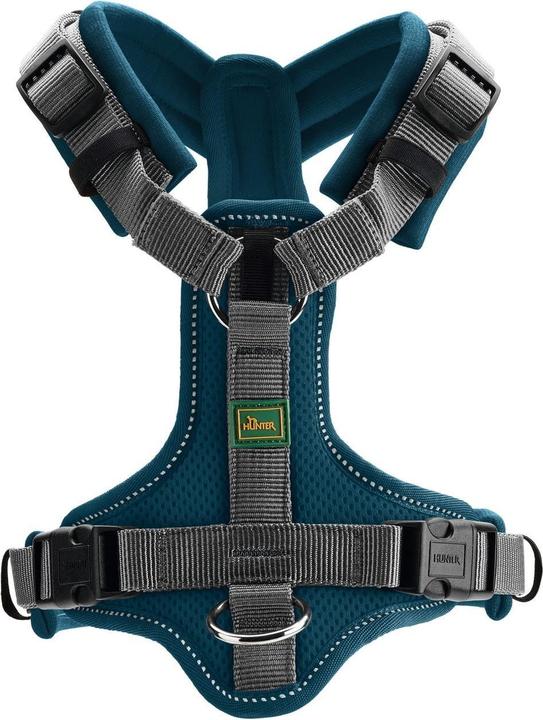 Image du produit Hunter Harnais Maldon, M-L, pétrole/gris, taille chien : M, L (M, L, Chien, Sport canin)