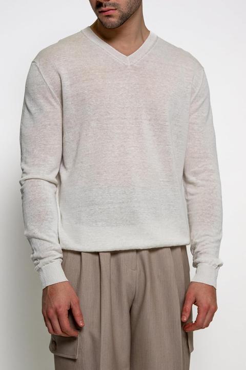 Immagine prodotto Diana Studio Top in Lino con Scollo a V (S)