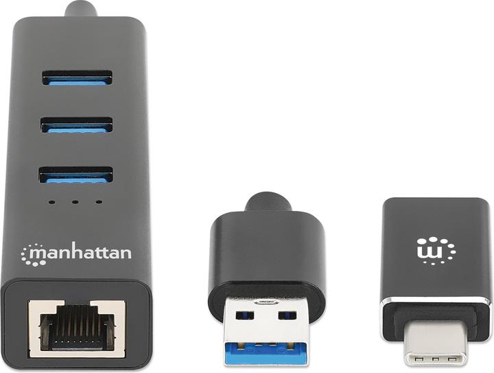 Produktbild Manhattan Kombo (USB-A, USB-C, 4 Ports)