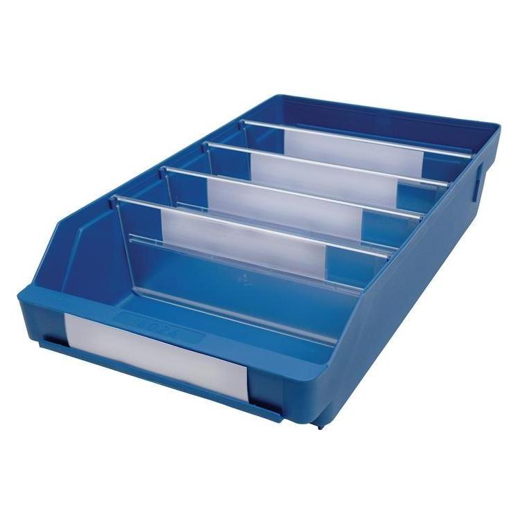 Stemo, Opslagcontainer, Regalkasten L400xB240xH95mm Blau Pp